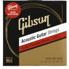 Gibson SAG-CPB11 Coated Phosphor Bronze Acoustic Guitar Strings
