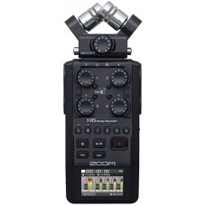 Zoom H6 Black 6-Track Recorder Stereo Microphones