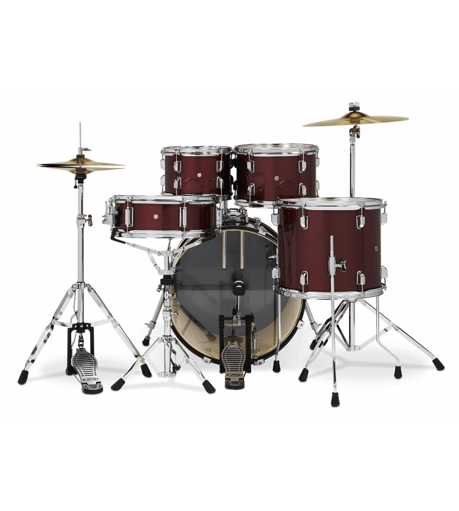 PDP Center Stage PDCE2015KTRR 5-PC Drum Set with Cymbals