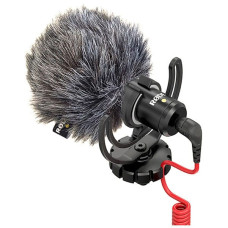 Rode Videomicro Compact On-Camera Unidirectional Microphone with Rycote Lyre Shock Mount, Black