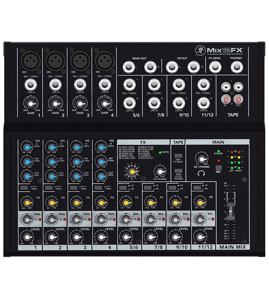 Mackie Mix Series Mix12Fx 12-Channel Effects Mixer