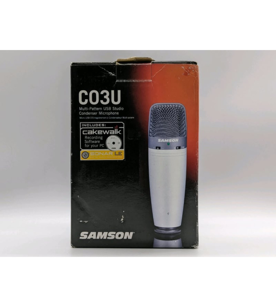 SAMSON SAC03UCW USB Condenser Microphone (Omnidirectional, Unidirectional, Bidirectional