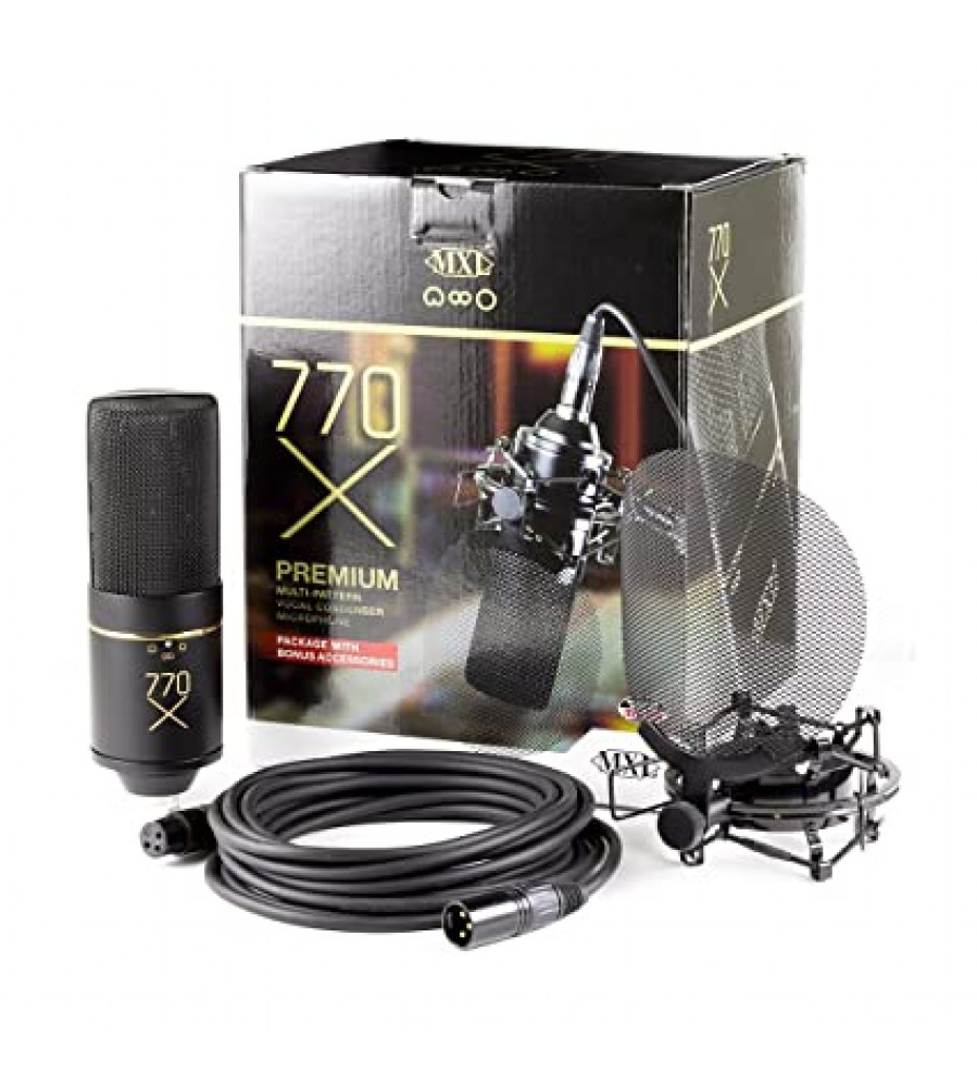 MXL 770X multi-pattern Microphone package