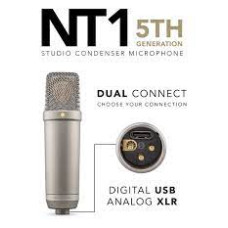 Rode NT1 5th Generation Studio Condenser Microphone-Black