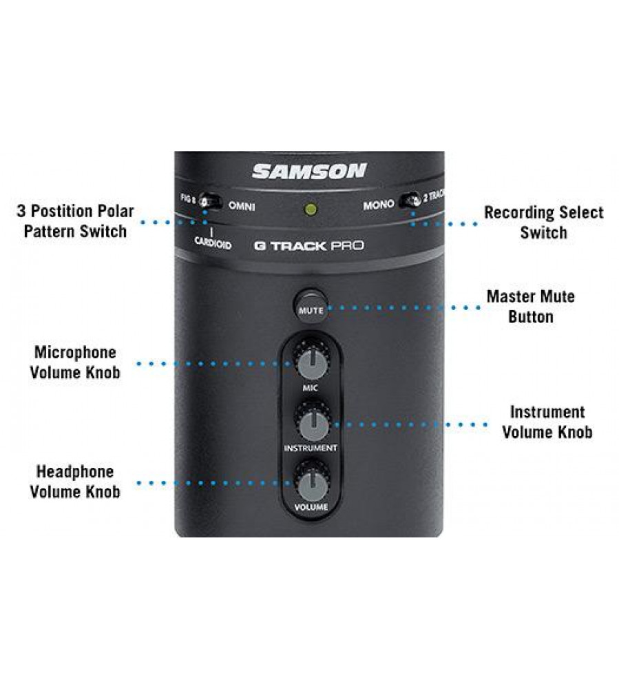 Samson G-Track Pro Professional USB Microphone & Audio Interface