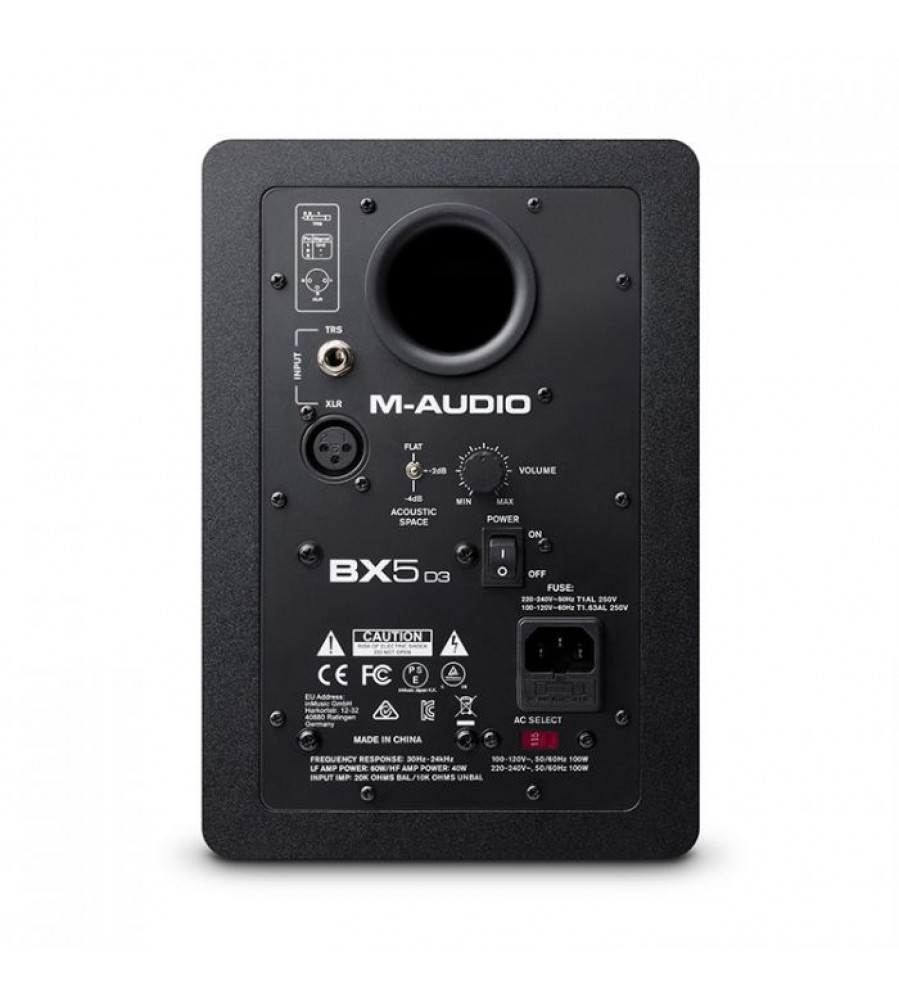 M-Audio BX5 D3 |Compact 2-Way 5 Inch Active Studio Monitor