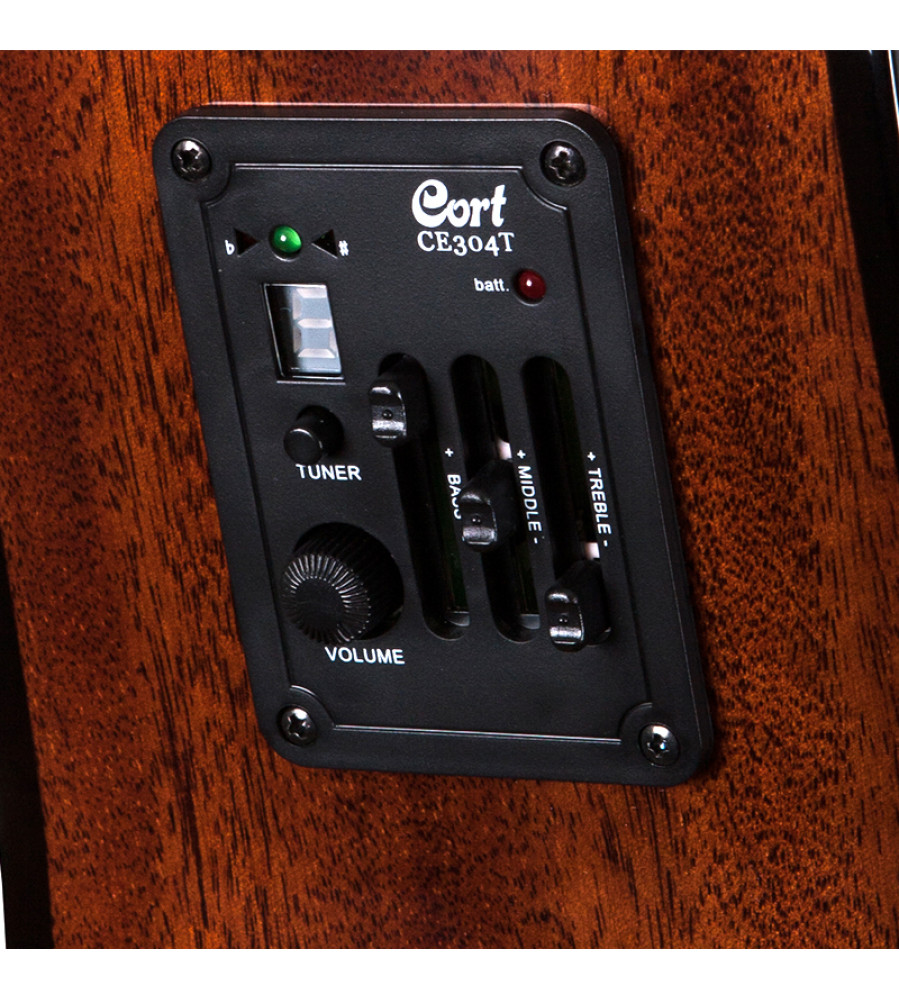 Cort AD880CE Cutaway Electro Acoustic Guitar Bundle