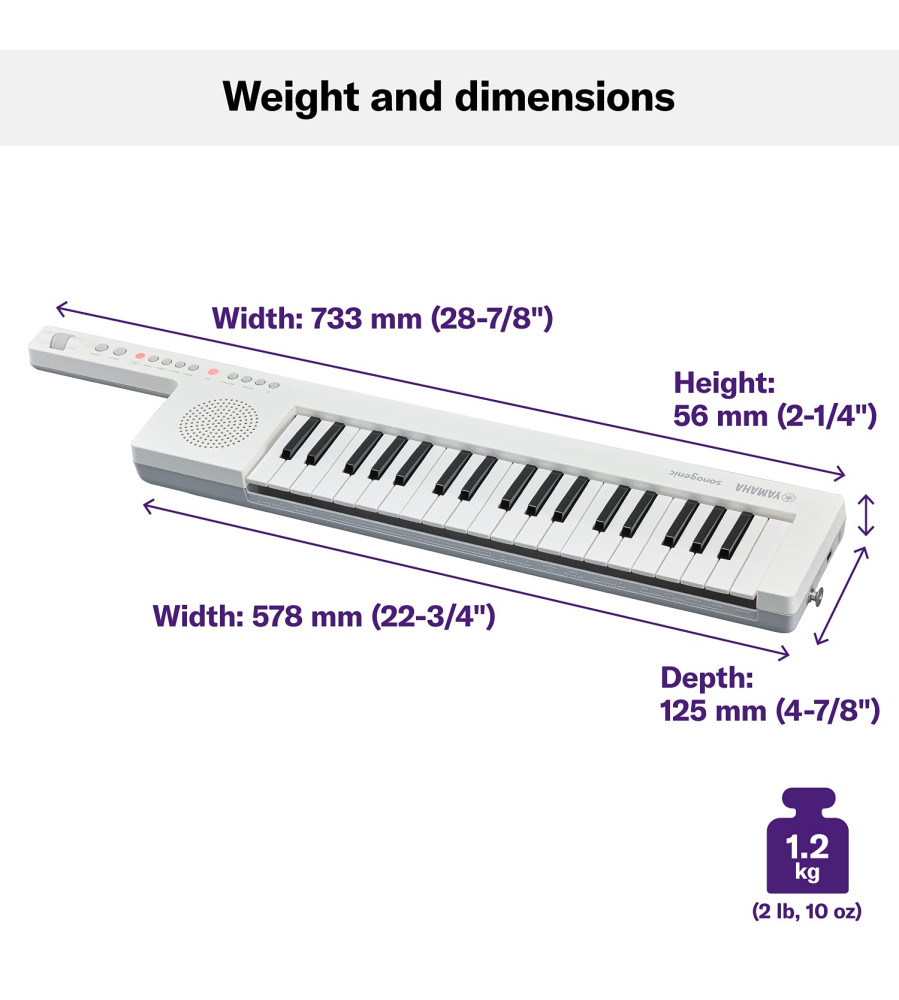 Yamaha Sonogenic SHS 300 Mini Keytar Instrument and Midi Keyboard Controller